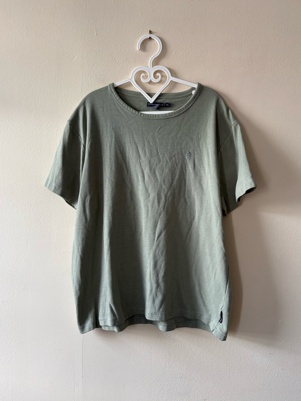 French Connection Men's Light Khaki Tee